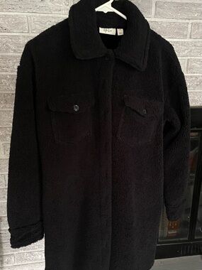 Style & Co. Black Teddy Sherpa Coat